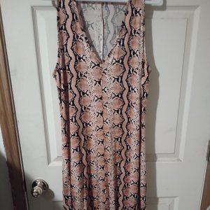 PINK AND BLACK sleeveless dress with pockets from Chris & Carol size 2XL - NWT